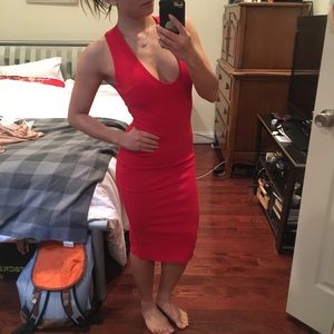 Nasty gal red bodycon dress - new with tag a us 2